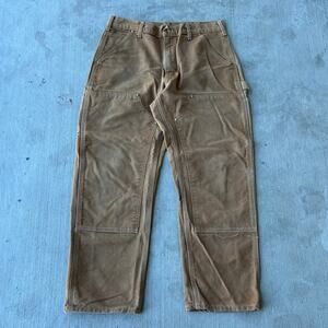 Carhartt brown double knee work wear carpenter pants
